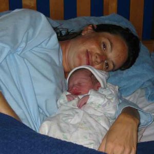 Jenn & newborn son