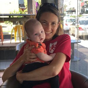Jenn with Sharne's son
