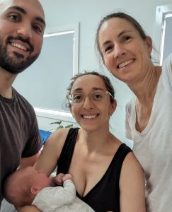 Jenn with Jess, Andrew & their infant daughter [Dec 2023]