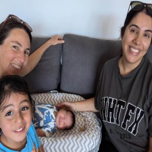 Jenn with Dania & sons