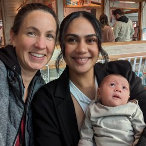 DoulaJennB with Journey and infant daughter